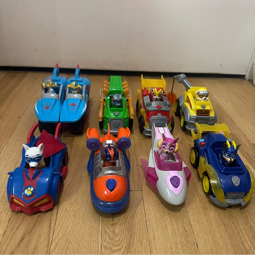 Paw Patrol Adventure Vehicle Set - Blue, Red, Yellow
